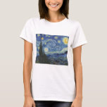 Camiseta Vincent van Gogh | A Noite Estrelada, junho de 188<br><div class="desc">VAN GOGH->Impressionista Postado, estrelas, estrela, noturna, paisagem, espira da igreja, lua, lua, árvore, céu, cósmico, Rua, Remy, Provença, Francês, Santo-Remy, Posto-Impressionismo, icônico\\A Noite Estrelada, junho de 1889 (óleo na canvas), Gogh, Vincent van (1 (853-90) / Museu de Arte Moderna, Nova Iorque, EUA / Biblioteca de Arte Bridgeman | Número de...</div>