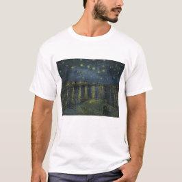 Camiseta Vincent Van Gogh, A Noite Estrelada Sobre o Ródano
