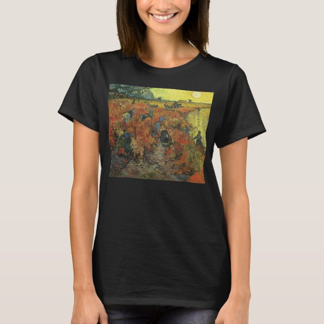 Camiseta Vincent van Gogh - A Vinha Vermelha (Frente)
