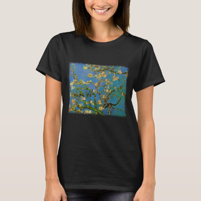 Camiseta Vincent van Gogh - Árvore de Amêndoa Brilhante (Frente)