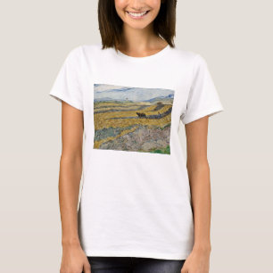 Camiseta Vincent Van Gogh, Campo fechado com Plowman