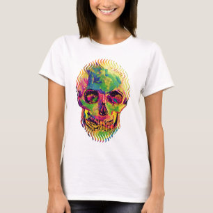 Camiseta Vincent Van Gogh - Caveira de Halloween Pop