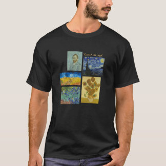 Camiseta Vincent van Gogh Cinco de suas Pinturas Mais Famos