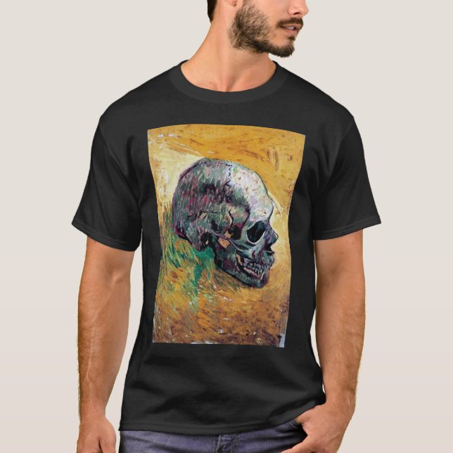 Camiseta Vincent Van Gogh - Crânio Em Perfil - Belas Artes (Frente)