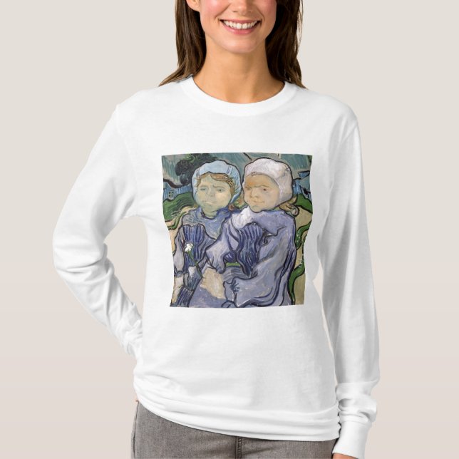 Camiseta Vincent van Gogh| Duas Meninas, 1890 (Frente)