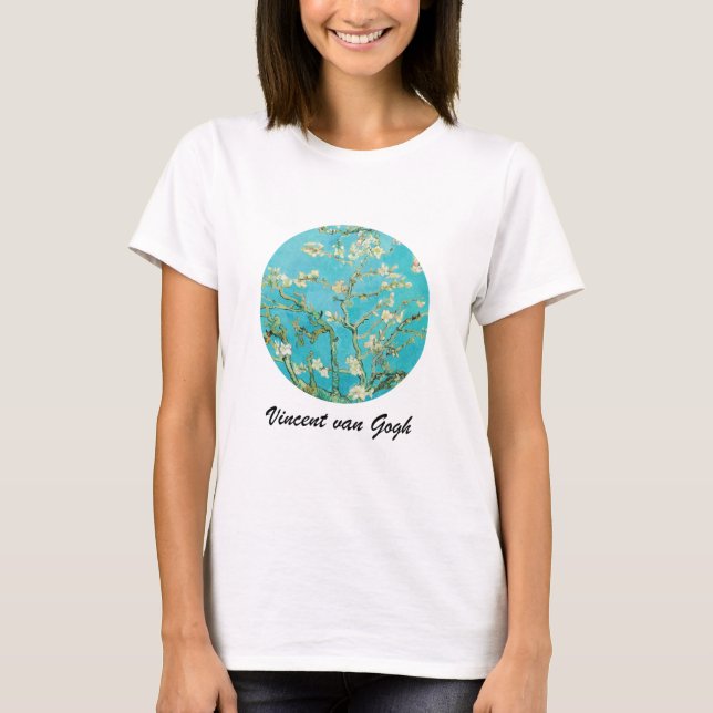 Camiseta Vincent van Gogh - Flor de Amendoeira (Frente)