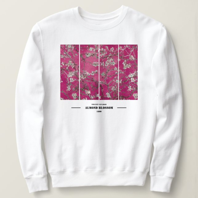 Camiseta Vincent Van Gogh Flor de amendoeira  (Frente do Design)