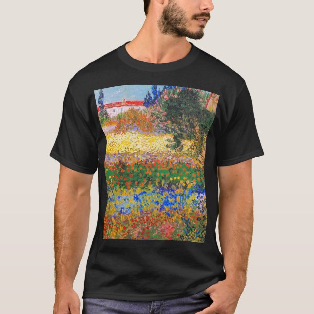 Camiseta Vincent Van Gogh Flor Garden (Frente)