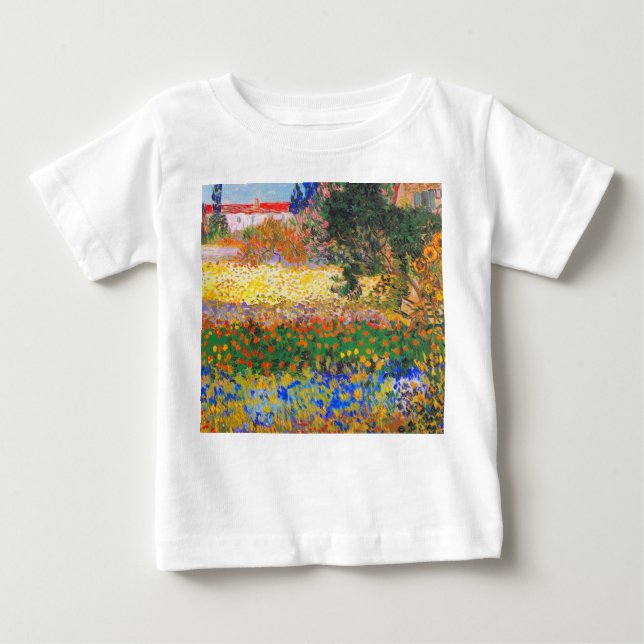 Camiseta Vincent Van Gogh Flor Garden (Frente)