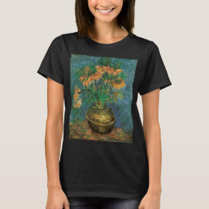 Camiseta Vincent van Gogh - Fritillaries em um vaso de cobr