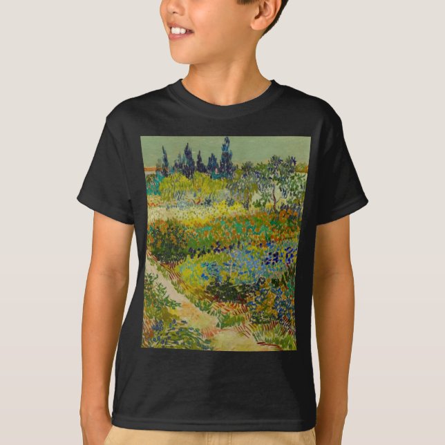 Camiseta Vincent Van Gogh Garden em Arles (Frente)