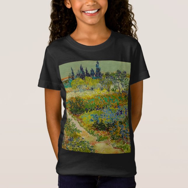 Camiseta Vincent Van Gogh Garden em Arles (Frente)