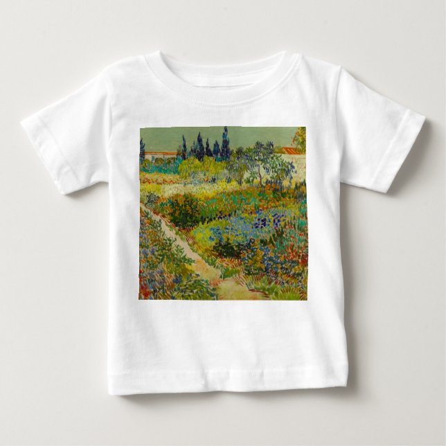 Camiseta Vincent Van Gogh Garden em Arles (Frente)