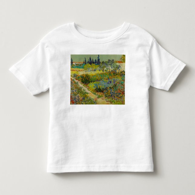 Camiseta Vincent Van Gogh Garden em Arles (Frente)