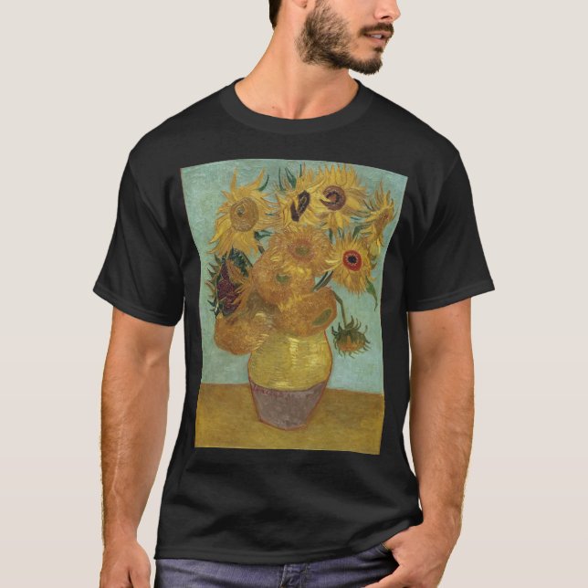Camiseta Vincent Van Gogh - Girassóis (Frente)