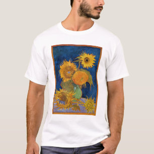 Camiseta Vincent Van Gogh - Girassóis, Versão do segundo