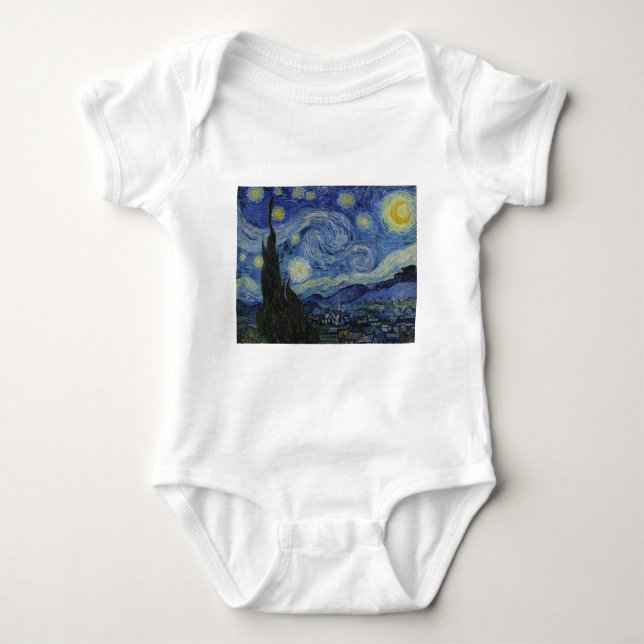 Camiseta Vincent van Gogh Iconic Starry Night (Frente)