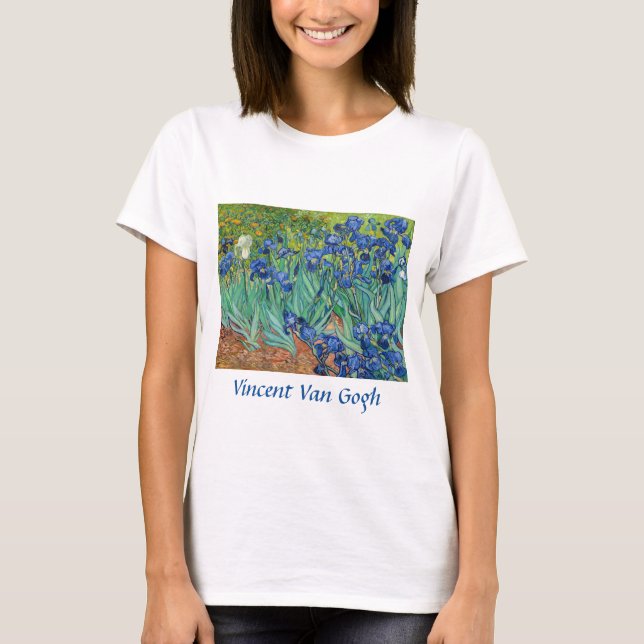 Camiseta Vincent Van Gogh - Irrises (Frente)