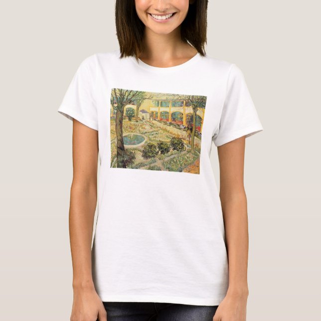 Camiseta Vincent van Gogh | Jardim de Asilo em Arles (Frente)