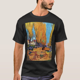 Camiseta Vincent Van Gogh - Les Alyscamps Autumn Landscape