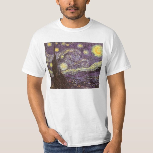 Camiseta Vincent van Gogh - Noite Estrelada (Frente)