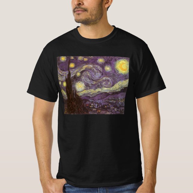 Camiseta Vincent van Gogh - Noite Estrelada (Frente)