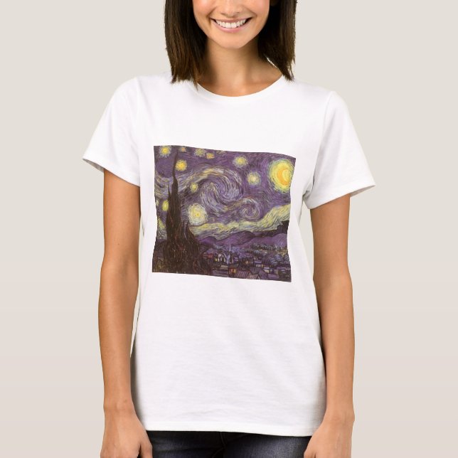 Camiseta Vincent van Gogh - Noite Estrelada (Frente)