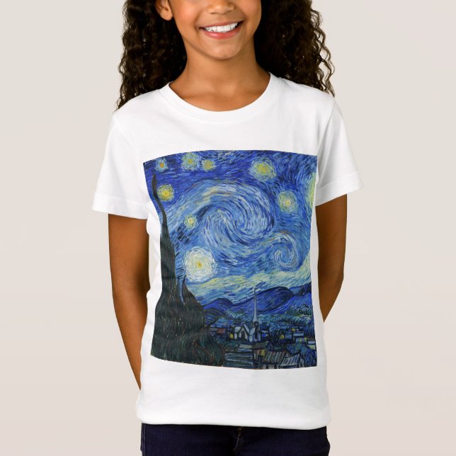 Camiseta Vincent Van Gogh - Noite Estrelada (Frente)