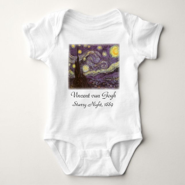 Camiseta Vincent van Gogh - Noite Estrelada (Frente)