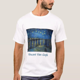 Camiseta Vincent van Gogh - Noite Estrelada sobre o Ródano