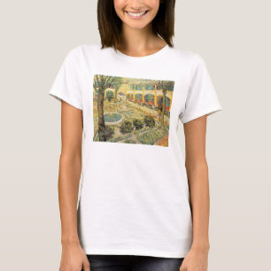 Camiseta Vincent van Gogh o jardim do asilo em Arles