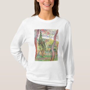 Camiseta Vincent van Gogh   o jardim do hospital de St Paul