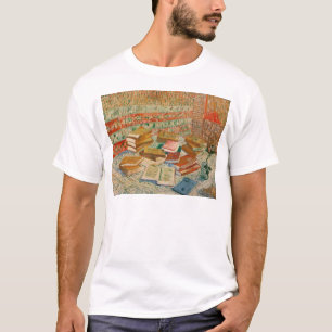 Camiseta Vincent van Gogh os livros amarelos, 1887