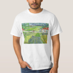 Camiseta Vincent van Gogh - Paisagem com Carruagem e Trem