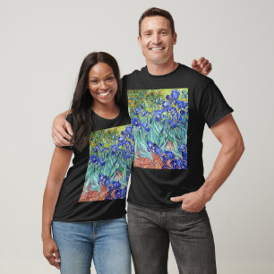 Camiseta Vincent Van Gogh pintando Íris