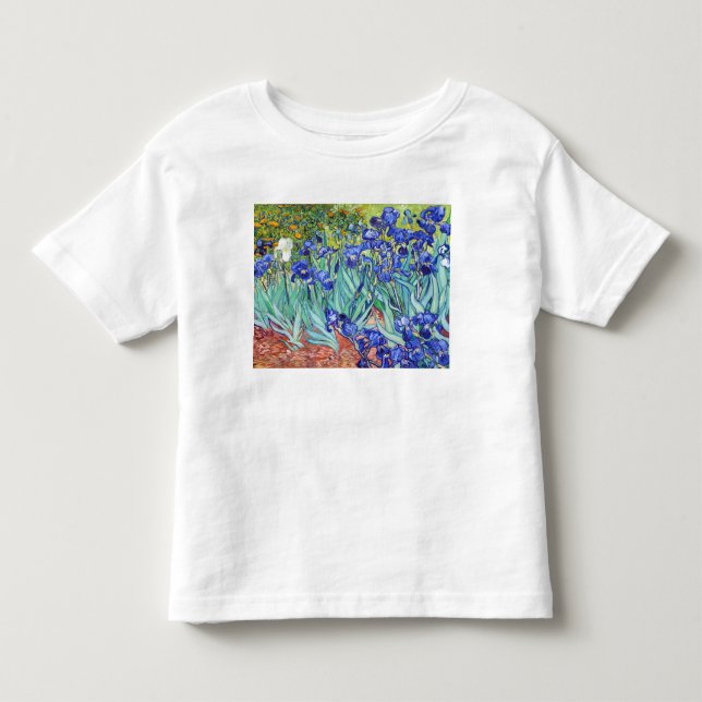Camiseta Vincent Van Gogh pintando Íris (Frente)
