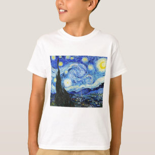 Camiseta Vincent Van Gogh, pintura A Noite Estrelada