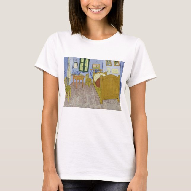 Camiseta Vincent Van Gogh, quarto de dormir em Arles, terce (Frente)