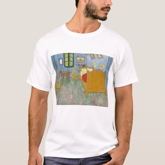 Camiseta Vincent Van Gogh, quarto de dormir em Arles, versã (Frente)