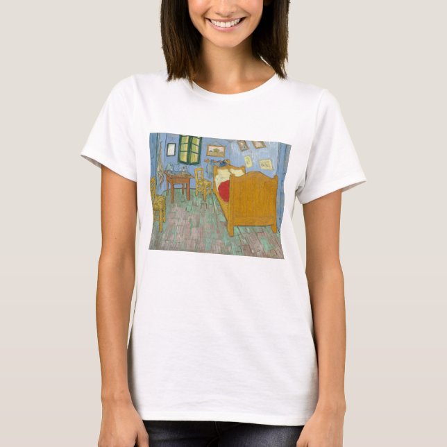 Camiseta Vincent Van Gogh, quarto de dormir em Arles, versã (Frente)