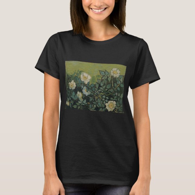 Camiseta Vincent van Gogh - Rosas Silvestres (Frente)