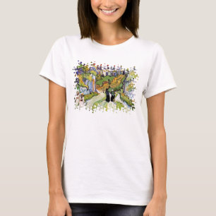 Camiseta Vincent Van Gogh - Rua da Aldeia e Escadas