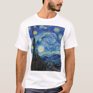 Camiseta Vincent Van Gogh Starry Night Vintage