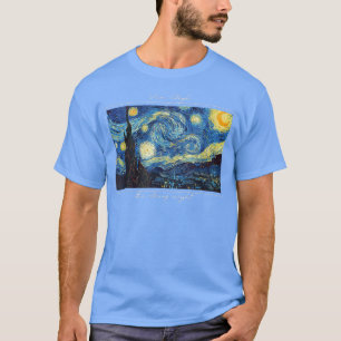 Camiseta Vincent Van Gogh Starry Night Womens Girls Cute Gr