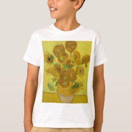 Camiseta Vincent Van Gogh Sunflower - Clássica Arte Floral