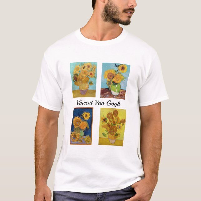 Camiseta Vincent Van Gogh Sunflower Serie (Frente)