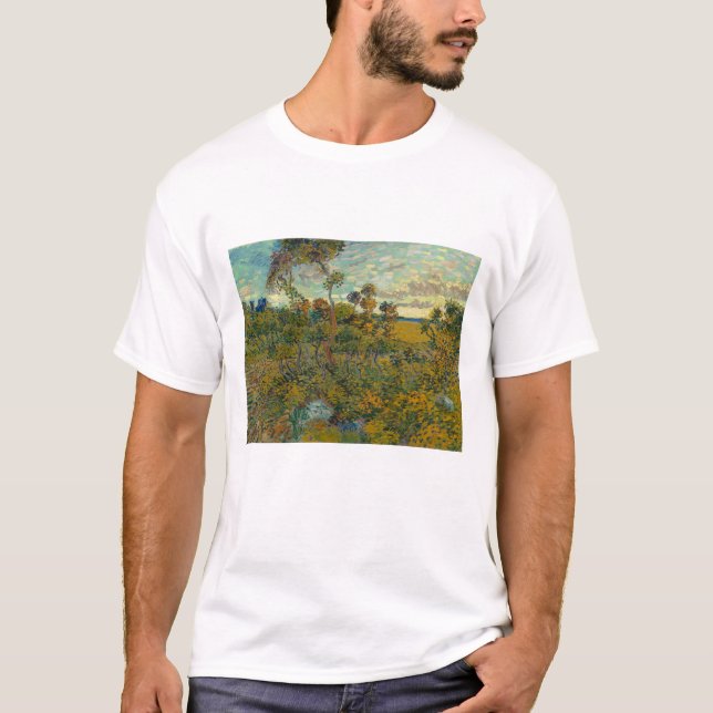 Camiseta Vincent Van Gogh, Sunset Em Montmajour (Frente)
