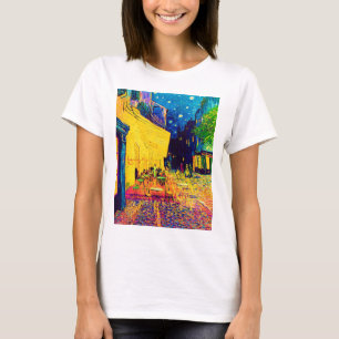 Camiseta Vincent Van Gogh - Terraço do Café à Noite Pop Art