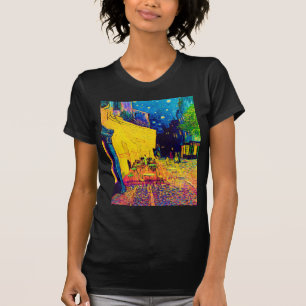 Camiseta Vincent Van Gogh - Terraço do Café à Noite Pop Art