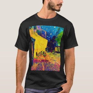 Camiseta Vincent Van Gogh - Terraço do Café à Noite Pop Art